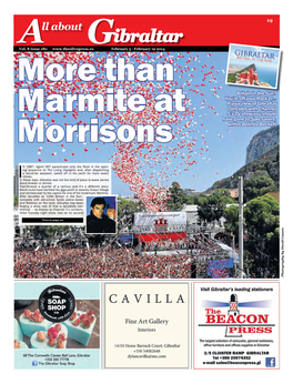 Gibraltar Coincides with Channel Marmite at 5’S TV Show You Should Have Gone to Specsavers, Morrisons Writes Belinda Beckett