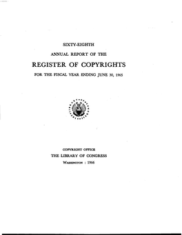 Register of Copyrights