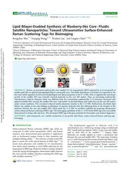 Lipid Bilayer-Enabled Synthesis of Waxberry-Like Core–Fluidic Satellite Nanoparticles: Toward Ultrasensitive Surface-Enhanced