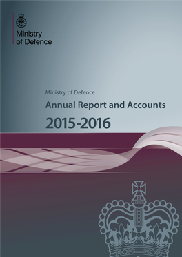 Ministry of Defence Annual Report and Accounts 2015 to 2016 (Web