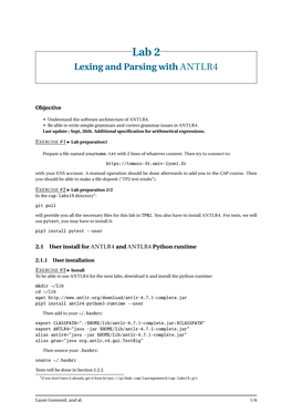 Lexing and Parsing with ANTLR4