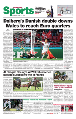 Dolberg's Danish Double Downs Wales to Reach Euro Quarters