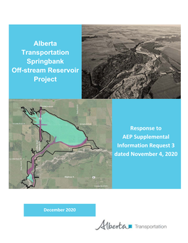 Alberta Transporation Springbank Off-Streem Reservoir Project