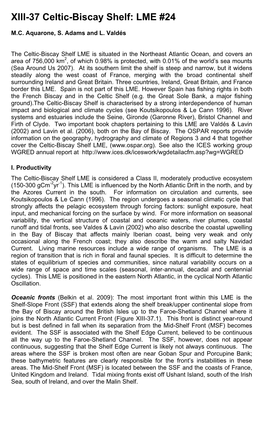 XIII-37 Celtic-Biscay Shelf: LME #24