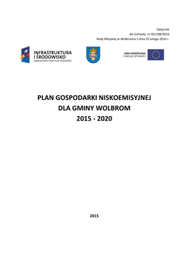 Plan Gospodarki Niskoemisyjnej Dla Gminy Wolbrom 2015 - 2020