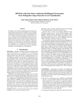 Inducing Multilingual Taxonomies from Wikipedia Using Character-Level Classiﬁcation