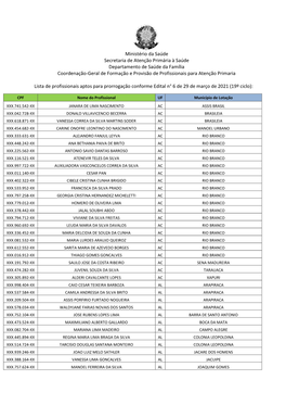 Ministério Da Saúde Secretaria De Atenção Primária À Saúde