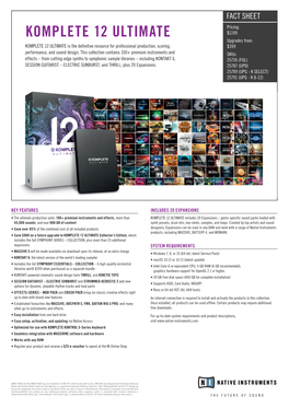 Download Native Instruments Komplete 12 Ultimate