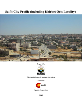 Salfit City Profile (Including Khirbet Qeis Locality)