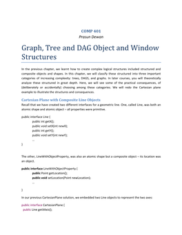 Graph, Tree and DAG Object and Window Structures