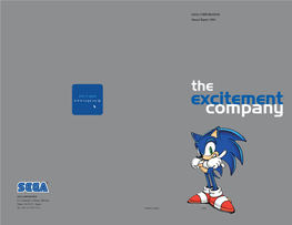 Play It Again SEGA CORPORATION Annual Report 2004