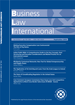 Business Law International Business Law