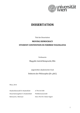 Dissertation