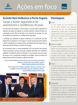 Acordo Itaú Unibanco E Porto Seguro