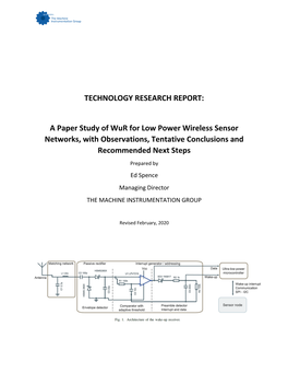 Technology Evaluation Report