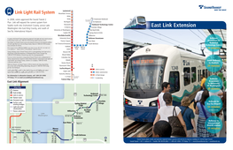 East Link Extension Washington Into East King County, and South of University of Washington Bel-Red/130Th Sea-Tac International Airport