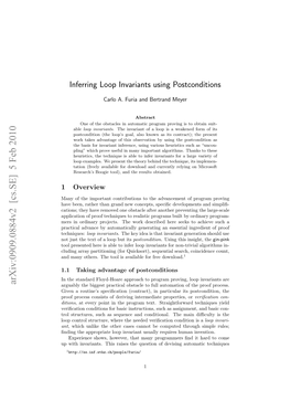 Inferring Loop Invariants Using Postconditions