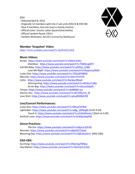 EXO Watch List