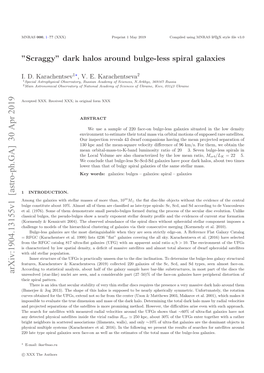 ”Scraggy” Dark Halos Around Bulge-Less Spiral Galaxies 3