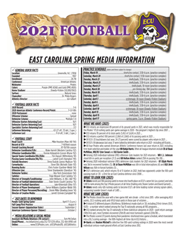 East Carolina Spring Media Information