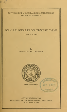Folk Religion in Southwest China