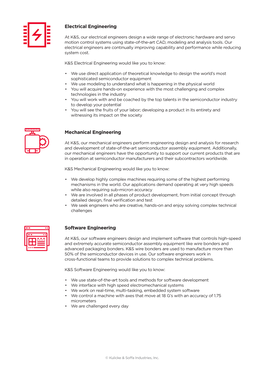 Electrical Engineering Mechanical Engineering Software Engineering