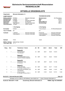 Neudorf Höhendifferenz 100 M Zielrichter I.Baumgarten