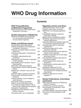 WHO Drug Information Vol