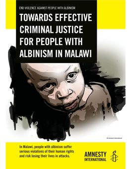 People with Albinism in Malawi