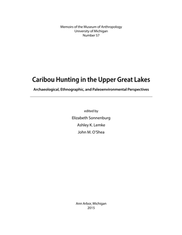 Caribou Hunting in the Upper Great Lakes