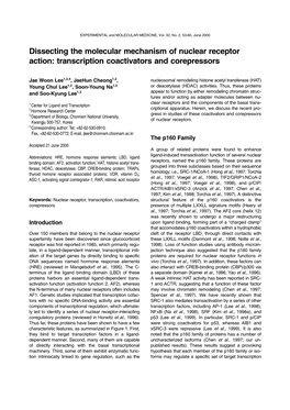 Transcription Coactivators and Corepressors