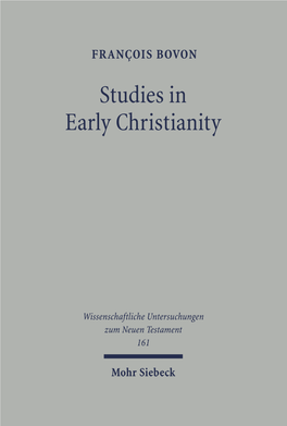 Studies in Early Christianity