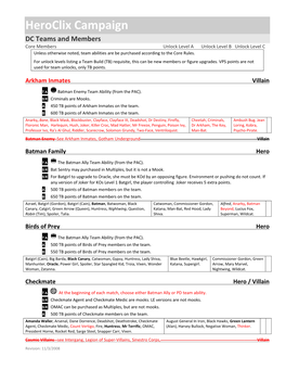 Heroclix Campaign
