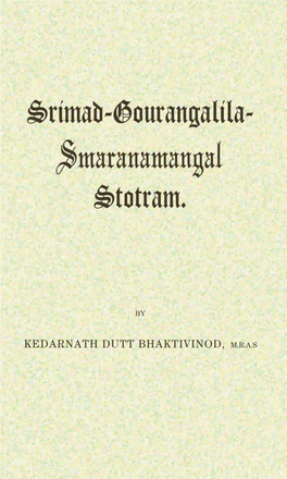 Sri-Chaitanya-Life-And-Precepts-Bhaktivinode.Pdf