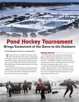 Pond Hockey Tournament Brings Excitement of the Game to the Outdoors