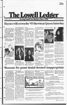Haynes Will Crown the ^3 Showboat Queen Saturday ^Reasons for Grant