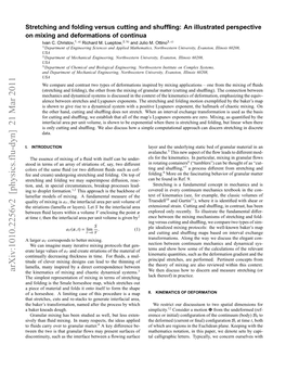 Stretching and Folding Versus Cutting and Shuffling: an Illustrated