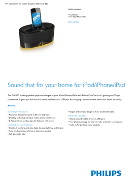 Sound That Fits Your Home for Ipod/Iphone/Ipad