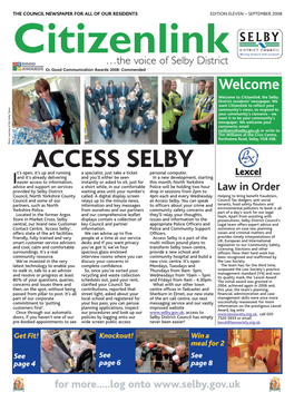 Selby District Council's Housing Support Officers