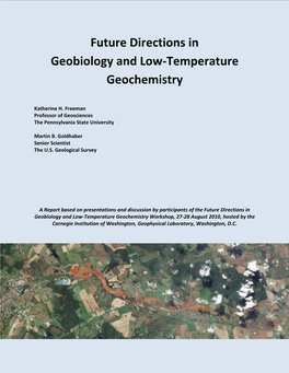 Future Directions in Geobiology and Low-Temperature Geochemistry