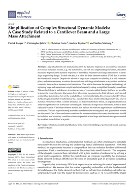 A Case Study Related to a Cantilever Beam and a Large Mass Attachment