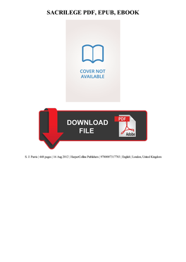 PDF Download Sacrilege