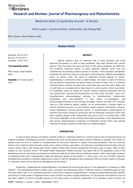 Journal of Pharmacognosy and Phytochemistry