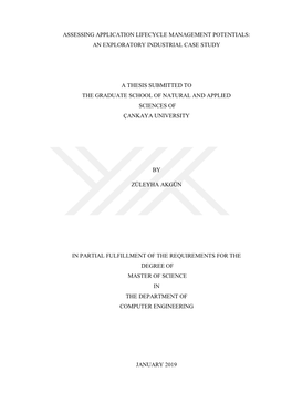 Assessing Application Lifecycle Management Potentials: an Exploratory Industrial Case Study