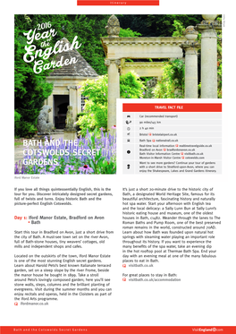 Download Bath and the Cotswolds Secret Gardens