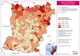 Indice De Vieillissement En Mayenne En 2012