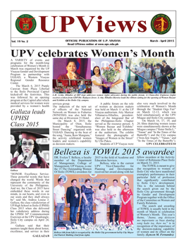 UPV Celebrates Women's Month