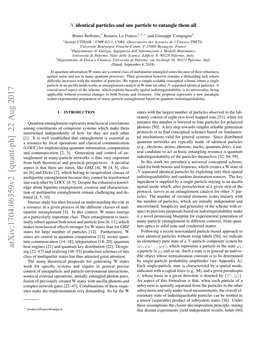 Arxiv:1704.06359V2 [Quant-Ph] 22 Aug 2017 Heat Engines [21] and Quantum Key Distribution [22]