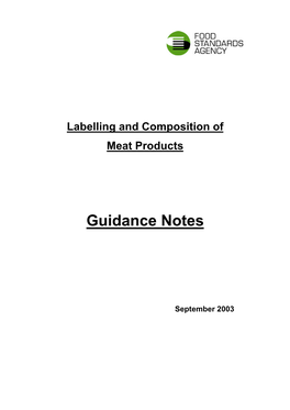 Guidance Notes