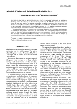 SGS Proceedings (2007), No.12